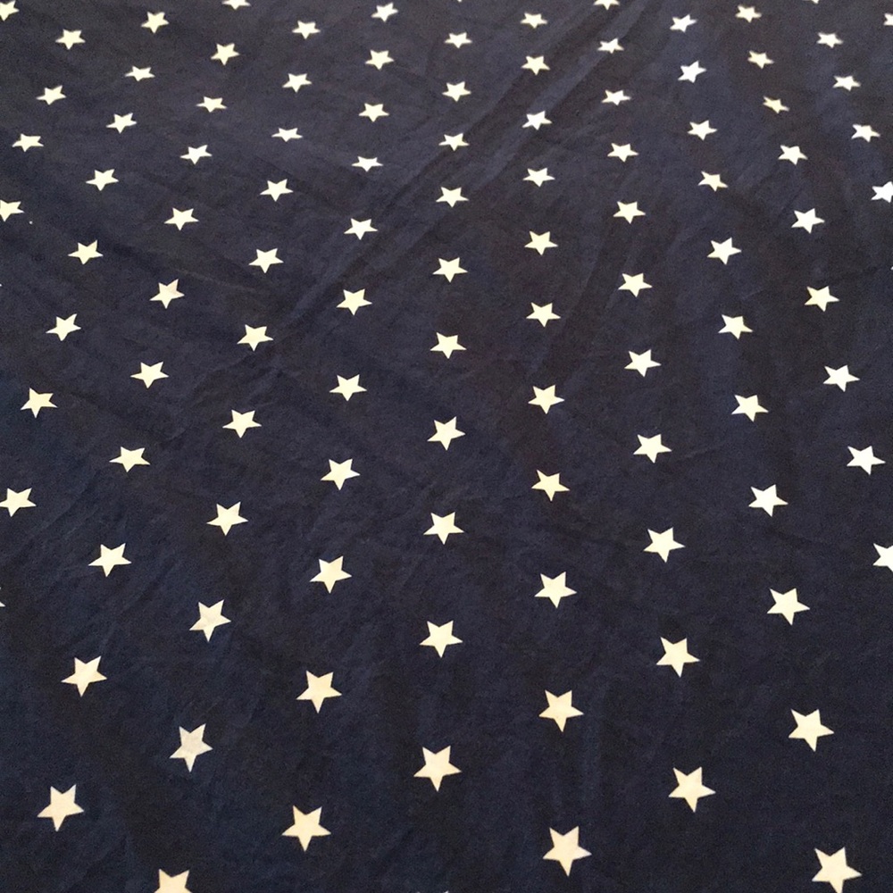 Pottery Barn Kids Navy Blue Star Duvet Cover